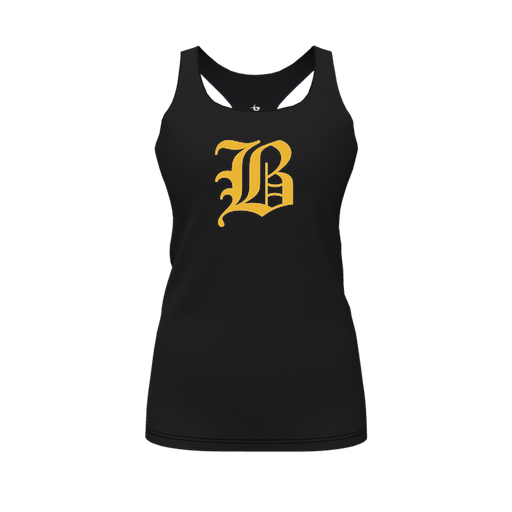 [FT0TRBBK-FYS-LOGO1] Decker Racerback Tank Top (Female Youth S, Black, Logo 1)