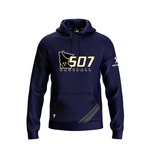 [FOLHSMNV-YXS-LOGO2] Decker Summit Hoodie (Youth XS, Navy, Logo 2)