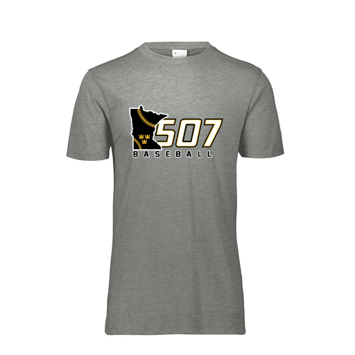 [FTSCUBGY-AS-LOGO2] Decker Men's Tri-Blend T-Shirt - Short Sleeve (Adult S, Gray, Logo 2)