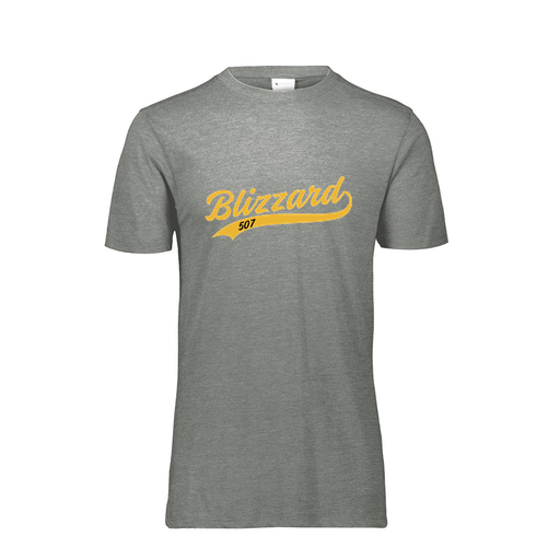 [FTSCUBGY-YS-LOGO3] Decker Youth Tri-Blend T-Shirt - Short Sleeve (Youth S, Gray, Logo 3)