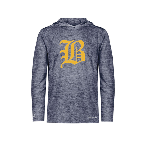 [FOLHCGNV-YS-LOGO1] Decker Youth Charge Hoodie (Youth S, Navy, Logo 1)