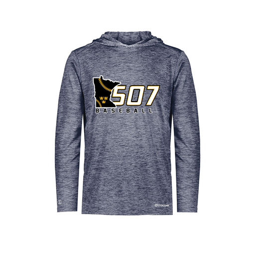 [FOLHCGNV-YS-LOGO2] Decker Youth Charge Hoodie (Youth S, Navy, Logo 2)