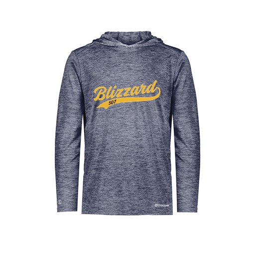 [FOLHCGNV-YS-LOGO3] Decker Youth Charge Hoodie (Youth S, Navy, Logo 3)