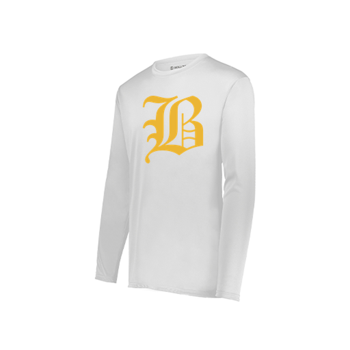[222822.005.XS-LOGO1] Men's LS Smooth Sport Shirt (Adult XS, White, Logo 1)