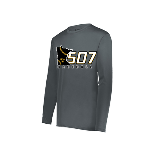 [222822.059.XS-LOGO2] Men's LS Smooth Sport Shirt (Adult XS, Gray, Logo 2)