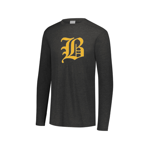 [FTLCUBBK-AXS-LOGO1] Decker Men's Tri-Blend T-Shirt - Long Sleeve (Adult XS, Black, Logo 1)