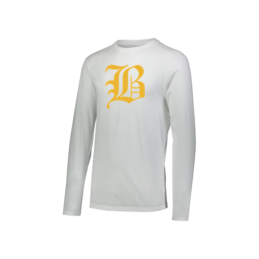 [FTLCUBWH-YS-LOGO1] Decker Youth Tri-Blend T-Shirt - Long Sleeve (Youth S, White, Logo 1)