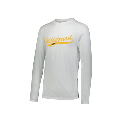 [FTLCUBWH-YS-LOGO3] Decker Youth Tri-Blend T-Shirt - Long Sleeve (Youth S, White, Logo 3)