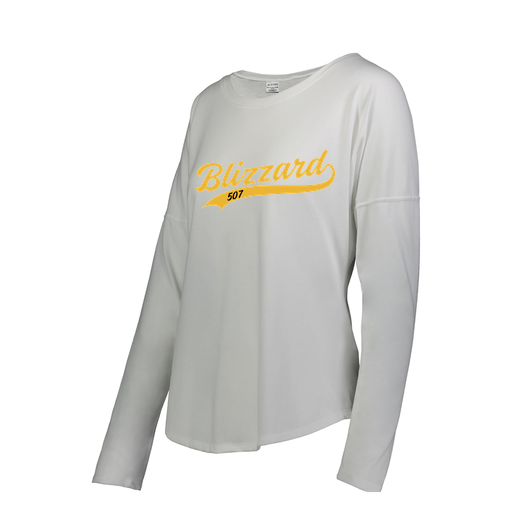 [FTLCUBWH-FAS-LOGO3] Decker Women's Tri-Blend T-Shirt - Long Sleeve (Female Adult S, White, Logo 3)